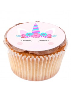 Unicorn edible icing and wafer sheets 6293 for cupcake & cookies etc