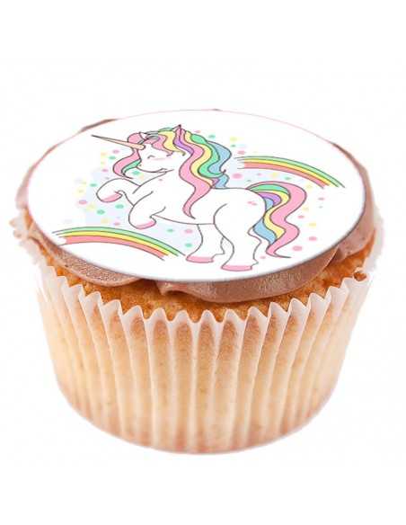Βρώσιμα φύλλα Μονόκερος για cupcake & Μπισκότα 6295