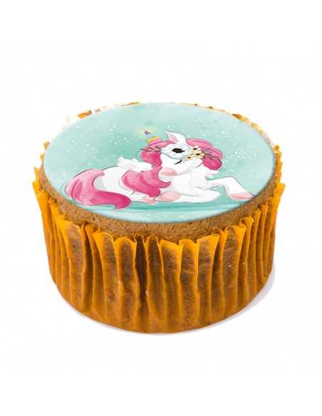 Unicorn edible icing and wafer sheets 6296 for cupcake & cookies etc