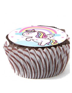 Unicorn edible icing and wafer sheets 6299 for cupcake & cookies etc