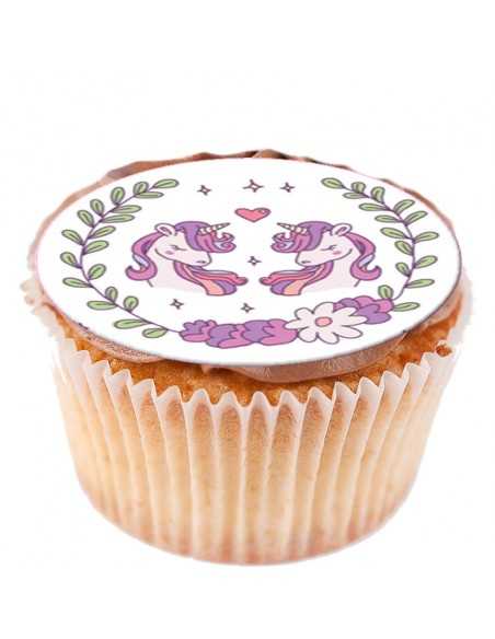Unicorn edible icing and wafer sheets 6300 for cupcake & cookies etc