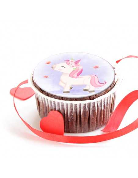 Βρώσιμα φύλλα Μονόκερος για cupcake & Μπισκότα 6301
