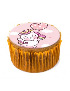 Βρώσιμα φύλλα Μονόκερος για cupcake & Μπισκότα 6304