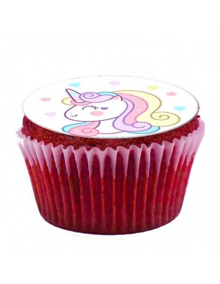 Unicorn edible icing and wafer sheets 6305 for cupcake & cookies etc
