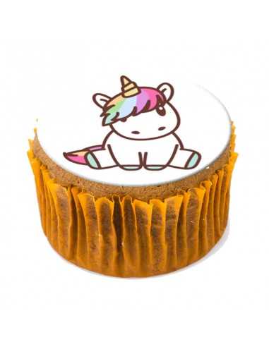 Unicorn edible icing and wafer sheets 6311 for cupcake & cookies etc