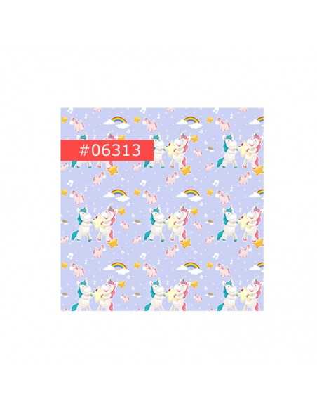 Unicorn chocolate Image transfer sheet A4  6313