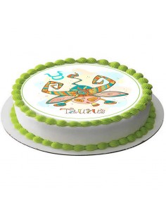 Edible icing sheet  Zodiac Taurus sign for cake 6325