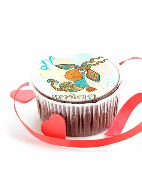 Βρώσιμα φύλλα ζώδιο Αιγόκερως για cupcake & μπισκότα 6339