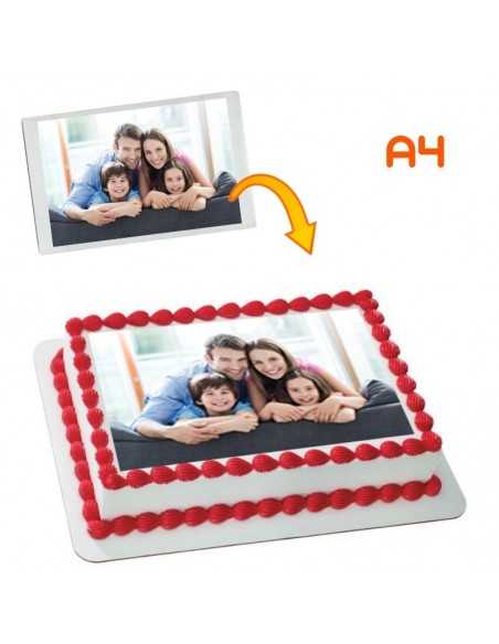Custom edible print on wafer paper A4