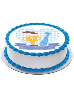 Φύλλο ζαχαρόπαστας 6346 με θέμα Γιορτή του πατέρα για τούρτες - μπισκότα - cupcake