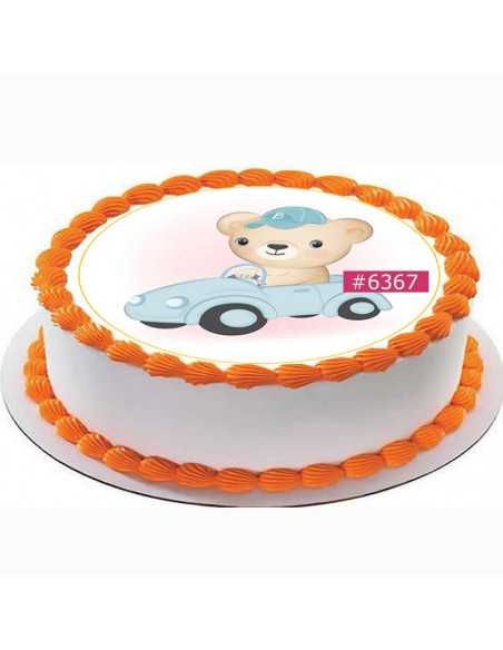 Edible icing sheet 6367 for cake cupcake cookies bear