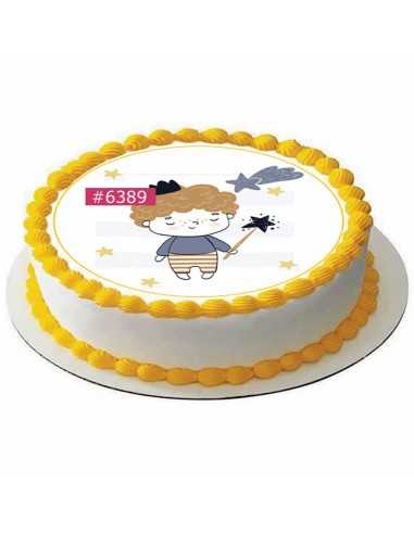 Edible icing sheet 6389 for cake cupcake cookies