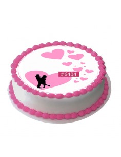 wedding edible sheet 6404 for cake cupcake cookies 2