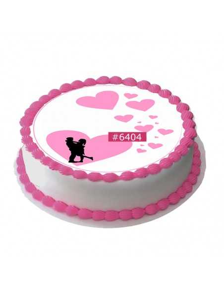 wedding edible sheet 6404 for cake cupcake cookies