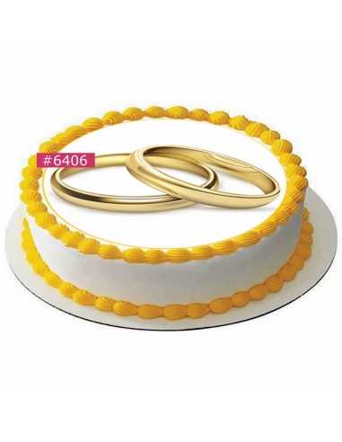 wedding edible sheet 6406 for cake cupcake cookies