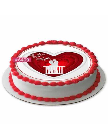 wedding edible sheet 6409 for cake cupcake cookies