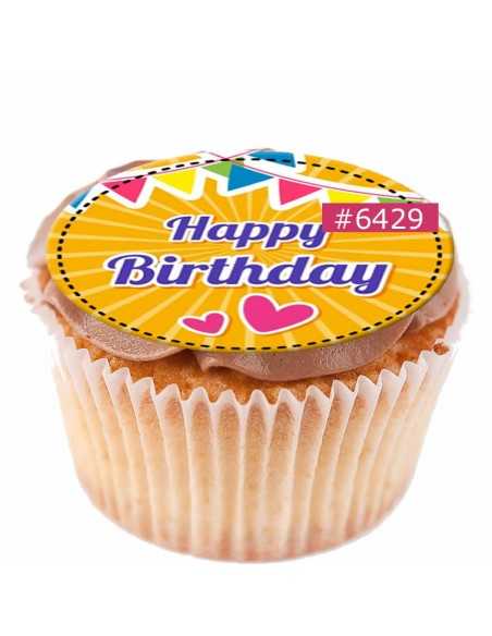 Edible sheet 6429 for cupcake cookies