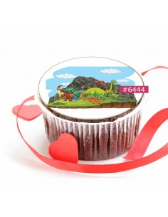 Edible sheet Dinosaurs 6444 for cake cupcake cookies dinosaurs 2