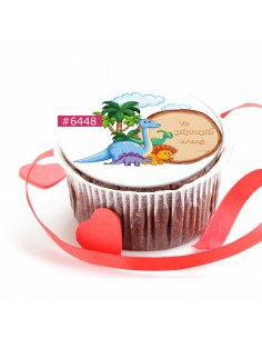 Edible sheet Dinosaurs 6448 for cake cupcake cookies dinosaurs 2