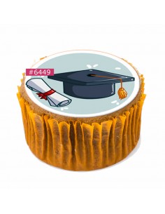 Edible sheet Graduation 6449 for cake cupcake cookies 2