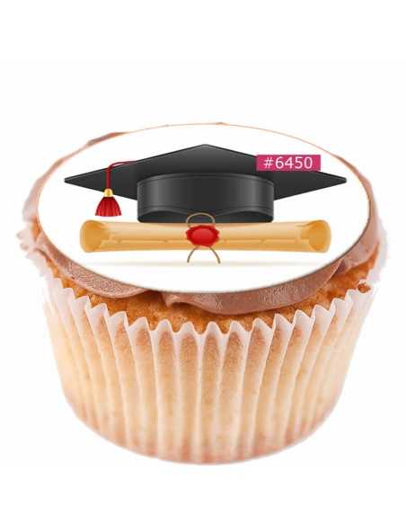 Edible sheet Graduation 6450 for cake cupcake cookies