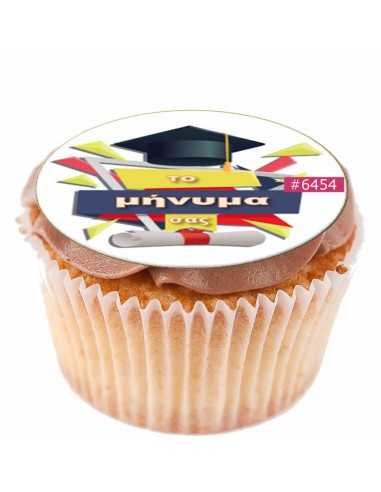 Edible sheet Graduation 6454 for cake cupcake cookies