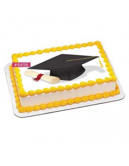 Edible sheet Graduation 6456 for cake cupcake cookies