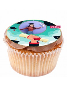 Edible sheet Graduation 6457 for cake cupcake cookies 2