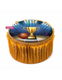 Edible Basketball sheet 6458 for cake cupcake cookies 2