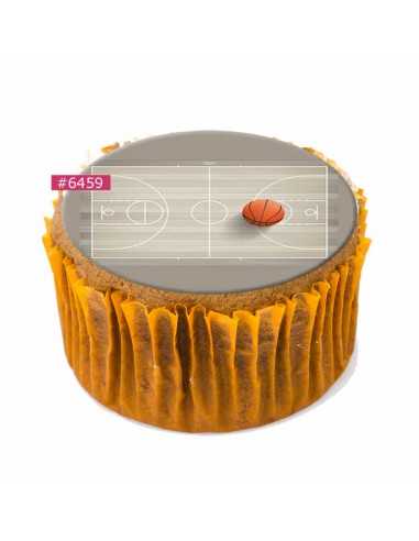Edible Basketball sheet 6459 for cake cupcake cookies