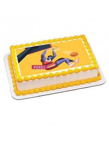 Edible Basketball sheet 6461 for cake cupcake cookies