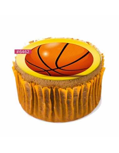 Edible Basketball sheet 6462 for cake cupcake cookies