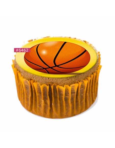 Edible Basketball sheet 6462 for cake cupcake cookies