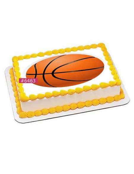 Edible Basketball sheet 6463 for cake cupcake cookies