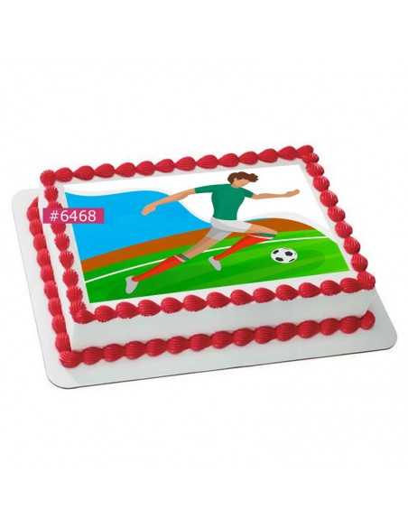 Edible Football sheet 6468 for cake cupcake cookies