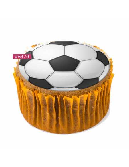 Edible football sheet 6470 for cake cupcake cookies