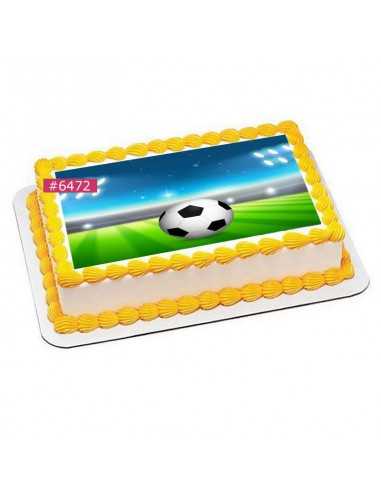 Edible football sheet 6472 for cake cupcake cookies