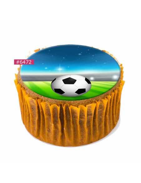 Edible football sheet 6472 for cake cupcake cookies