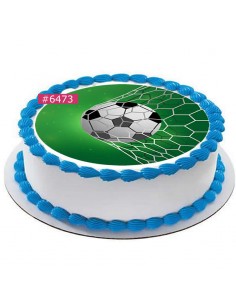 Βρώσιμο φύλλο Ποδόσφαιρο 6473 για τούρτα  μπισκότα cupcake