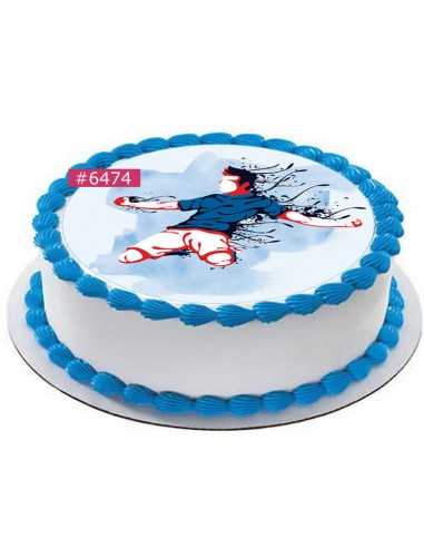Edible Football sheet 6474 for cake cupcake cookies