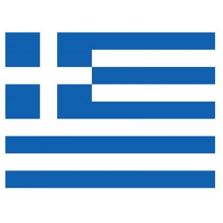 Ελληνική σημαία  Βρώσιμο φύλλο σε διάφορες διαστάσεις 04813
