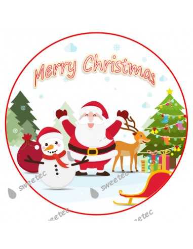 Icing Sheet Santa Claus Christmas 6005