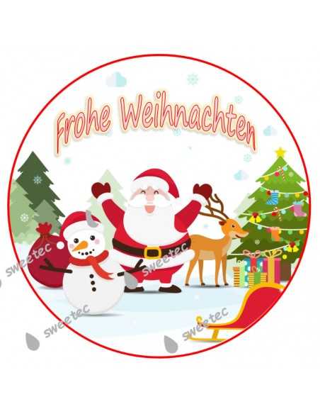Icing Sheet Santa Claus Christmas 6005