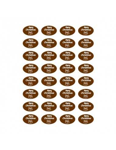 Christmas image transfer sheet in chocolate...