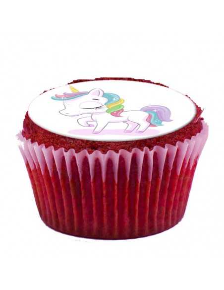 Βρώσιμα φύλλα Μονόκερος για cupcake & Μπισκότα 6290
