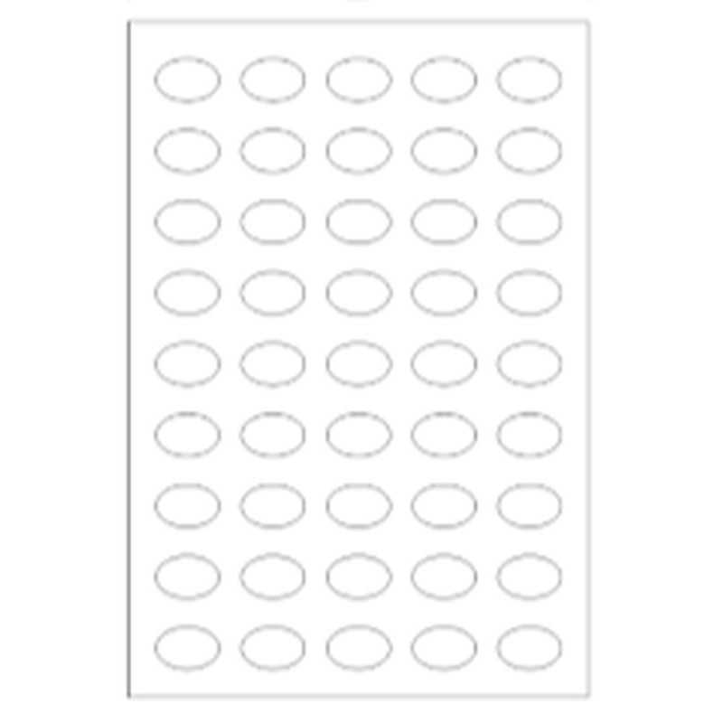 Εκτύπωση φύλλου Βουτυροκακάο  οβάλ 3,4 x 2,4cm