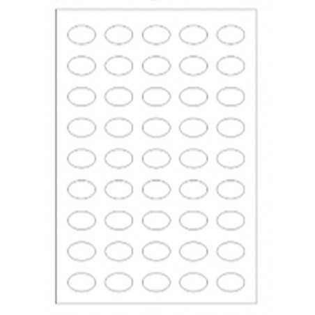 Εκτύπωση φύλλου Βουτυροκακάο  οβάλ 3,4 x 2,4cm