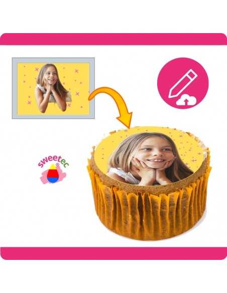 Design now online your own cupcake Personalised Custom edible topper print for cookies sweets on icing sheets decorations