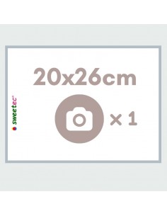 Design now online your Personalized Custom topper edible photo print for cakes cookies cupcakes sweets A4 Rechteck icing sheet 2
