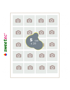 Design now online for square cookies your Personalised Custom Topper edible birthday print on Wafer or Icing gluten free sheets 2
